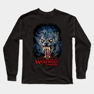 "Full Moon Frights: American Werewolf in London T-Shirt - Cinematic Howls Edition" Long Sleeve T-Shirt